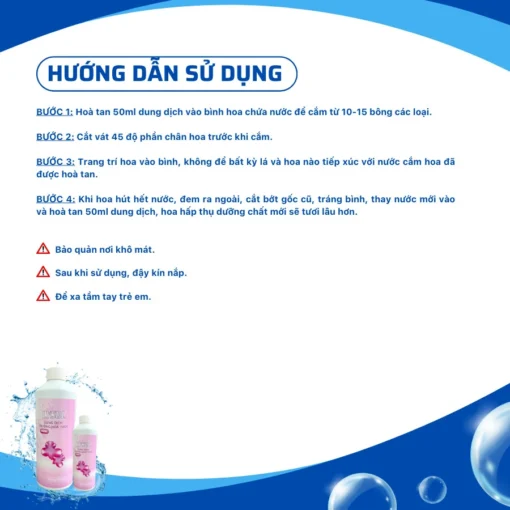 cách sử dụng dung dịch dưỡng hoa lysol